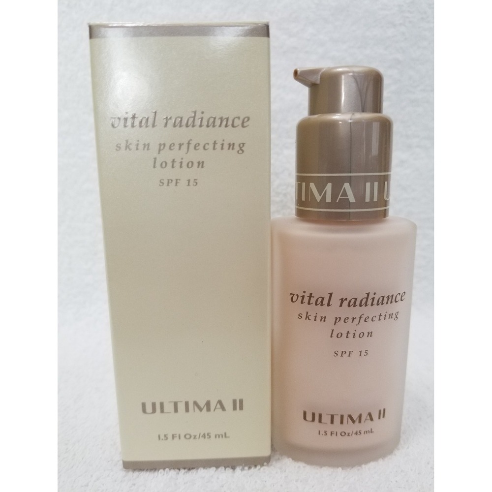 Ultima II Vital Radiance SKIN PERFECTING LOTION SPF 15 Radiant 1.5 oz/45mL New